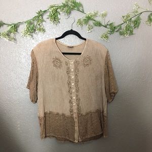 Magic Beaded Top Sz 1XP